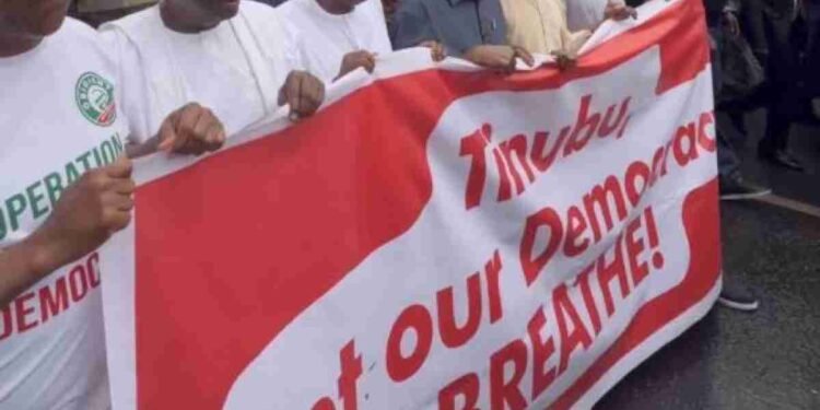 Atiku, Peter Obi, Kwankwaso, Other ADC Leaders Lead Occupy INEC Protest [Video]