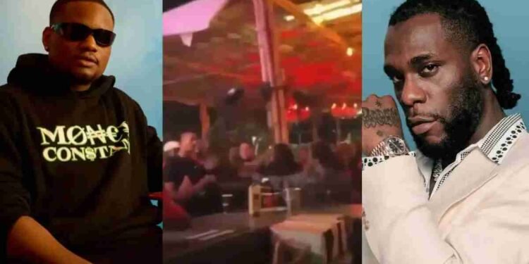 WATCH: Video of Burna Boy and DJ Tunez Exchanging Blows in Nightclub