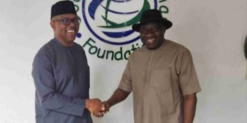 BREAKING: Peter Obi Meets Former President Jonathan Behind Closed Doors