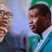 Peter Obi Defends Pastor Adeboye, Urges Youth to Reject Ethnic and Religious Manipulation
